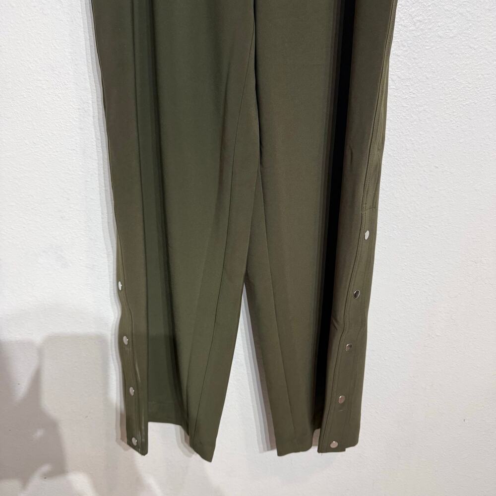 Athleta Olive Green Snap Side Drawstring Pants Sz XS - Picture 5 of 11